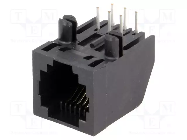 LIITIN: RJ12 - PISTORASIA - PIN: 6 - CAT: 3 - MATALAN PROFIILIN - 6P6C - RJ liittimet - 5555165-1 - 1