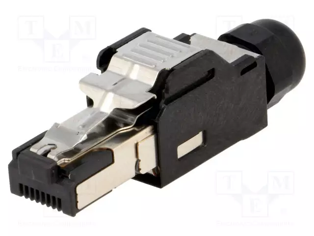 LIITIN: RJ45 - PISTOKE - PIN: 8 - CAT: 5E - SUOJATTU - KULLATTU - 8P8C - RJ liittimet - 1903527-1 - 1
