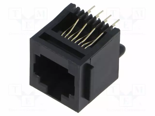 LIITIN: RJ45 - PISTORASIA - PIN: 8 - CAT: 5E - SUOJAAMATTOMAT - 8P8C - THT - RJ liittimet - MTJ-883X1 - 1