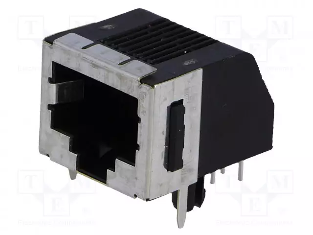 LIITIN: RJ45 - PISTORASIA - PIN: 8 - CAT: 3 - SUOJATTU - KULLATTU - 8P8C - RJ liittimet - 5555153-1 - 1
