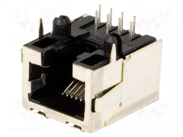 LIITIN: RJ45 - PISTORASIA - PIN: 8 - CAT: 3 - MATALAN PROFIILIN - 8P8C - RJ liittimet - 2-5338556-1 - 1
