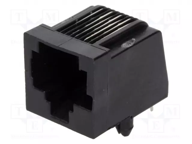 LIITIN: RJ45 - PISTORASIA - PIN: 8 - 8P8C - PCB - THT - RJ liittimet - 5554517-1 - 1