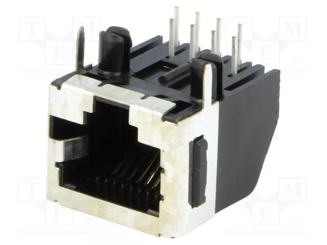 LIITIN: RJ45 - PISTORASIA - PIN: 8 - CAT: 3 - MATALAN PROFIILIN - 8P8C - RJ liittimet - 5556591-1 - 1