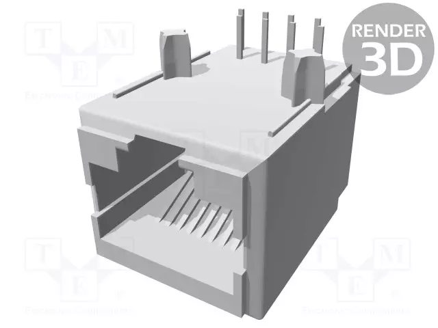 LIITIN: RJ45 - PISTORASIA - PIN: 8 - CAT: 5 - SUOJAAMATTOMAT - KULLATTU - RJ liittimet - 5558341-1 - 1