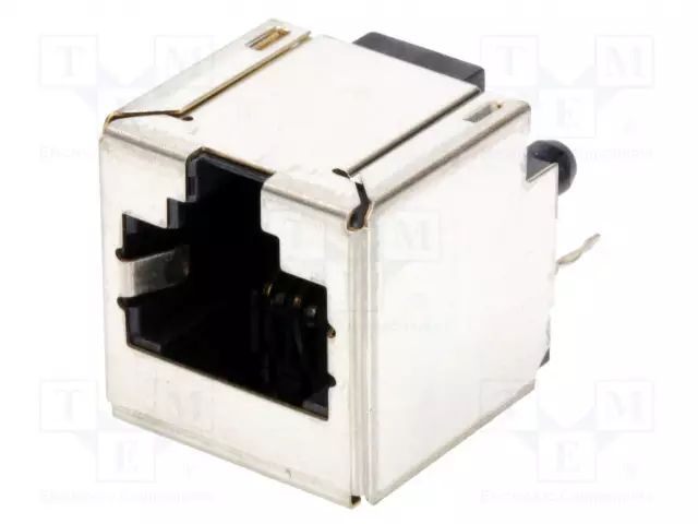 LIITIN: RJ45 - PISTORASIA - PIN: 8 - 8P8C - THT - SUORA - 16,82MM - RJ liittimet - 6116202-1 - 1