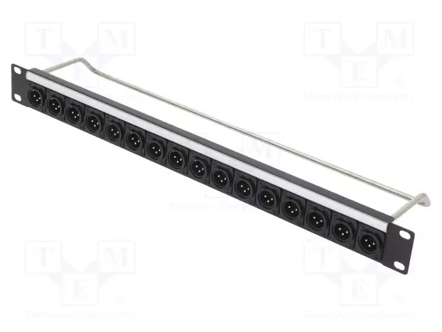 LIITIN: XLR - PATCH PANEL - UROS - RUUVATTU - RUUVIKIERRE: M3 - RACK - XLR liittimet ja tarvikkeet - CP30181 - 1