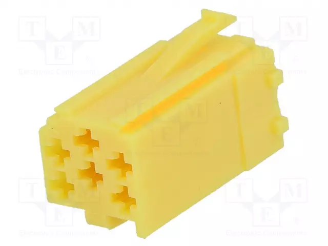 LIITTIMEN KOTELO - PISTOKE - MINI ISO - PIN: 6 - KELTAINEN - Autoradiion littimet ja liitinkotelot - 331441-1 - 1