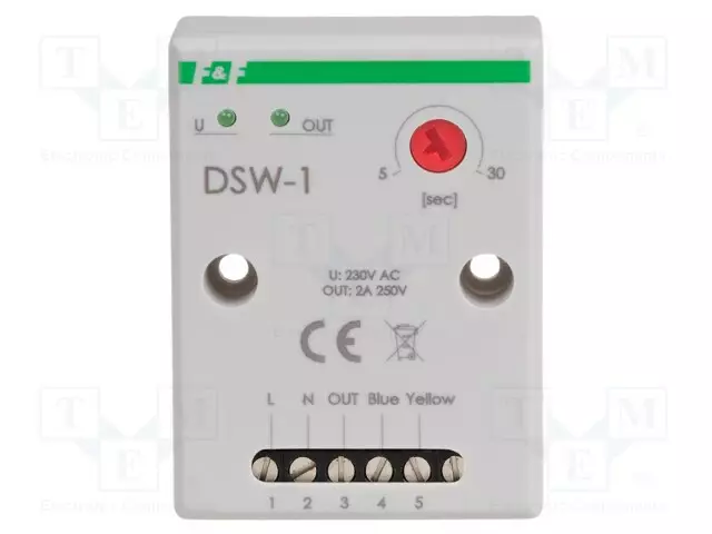 LISÄTARVIKKEET: MERKINANTOLAITE - DIN-KISKOLLE - Asennusreleet - DSW-1 - 1