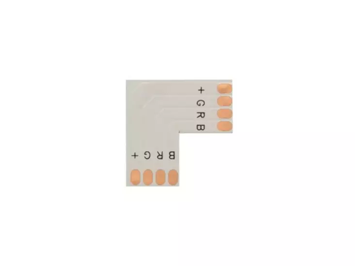 L SHAPE FLEXIBLE PCB CONNECTOR - 10 mm RGB COLOUR - LED nauhat ja modulit - LCON21 - 1