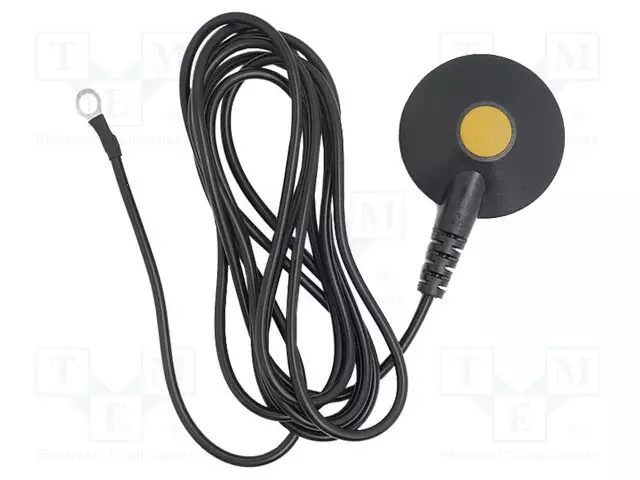 MAADOITUSJOHTO - ESD,SUORA - MUSTA - 1MOHM - 1,5M - ESD lisätarvikkeet - BRN-9-344-1 - 1