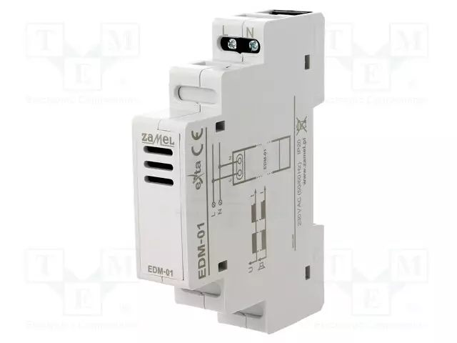 MERKINANTOLAITE - 230VAC - IP20 - DIN-KISKOLLE - 90X17,5X66MM - Sulakeasennustarvikkeet - EDM-01 - 1