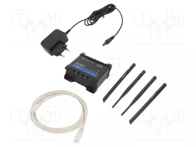 MODUULI: ROUTER LTE - IEEE 802.11B/G/N - DDR2 - 16MBFLASH,128MBSRAM - M2M (GPRS/HSPA/LTE) moduulit - RUT951 - 1