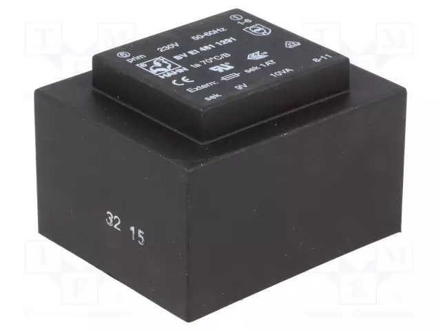 MUUNTAJA - 10VA - 230VAC - 9V - 1111MA - PCB - BVEI - Piirilevymuuntajat - BVEI4811291 - 1