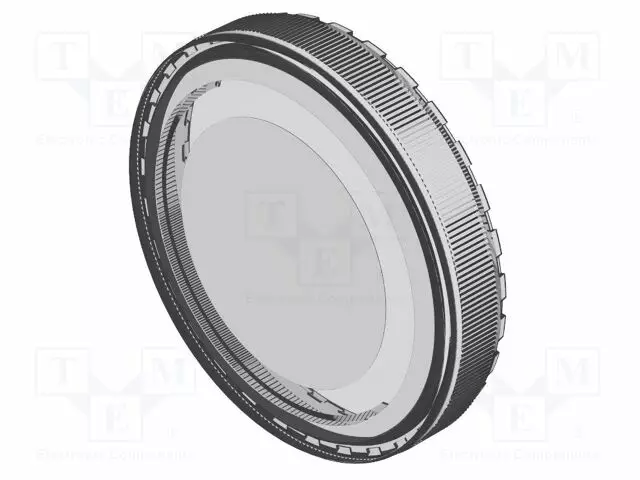 NÄPPÄIMEN LINSSI - OPTOHIT - HOPEA - MUOVI - Ø23,7MM - Taulukytkimien lisävarusteet - 704.602.7A01 - 1