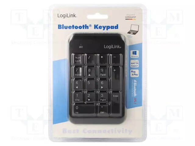 NÄPPÄIMISTÖ - MUSTA - LANGATON BLUETOOTH: 5.1 - Tietokoneen oheislaitteet - ID0201 - 1