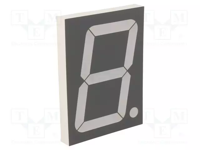 NÄYTTÖ: LED - 7-SEGMENTTINÄYTTÖ - 101,6MM - 4" - MERK.LKM: 1 - PUNAINEN - 7-segmenttinäytöt - FYS-40011CUHR-21 - 1