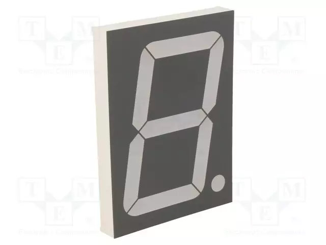 NÄYTTÖ: LED - 7-SEGMENTTINÄYTTÖ - 101,6MM - 4" - MERK.LKM: 1 - PUNAINEN - 7-segmenttinäytöt - FYS-40011DUHR-21 - 1