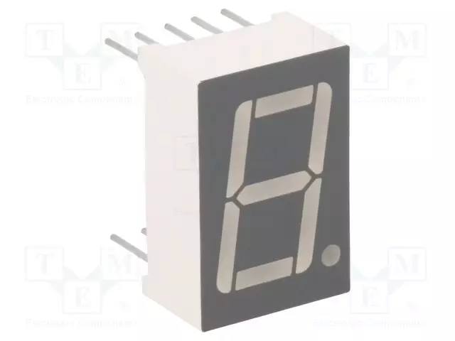 NÄYTTÖ: LED - 7-SEGMENTTINÄYTTÖ - 14,2MM - 0,56" - MERK.LKM: 1 - KATODI - 7-segmenttinäytöt - FYS-5611AUHR-21 - 1
