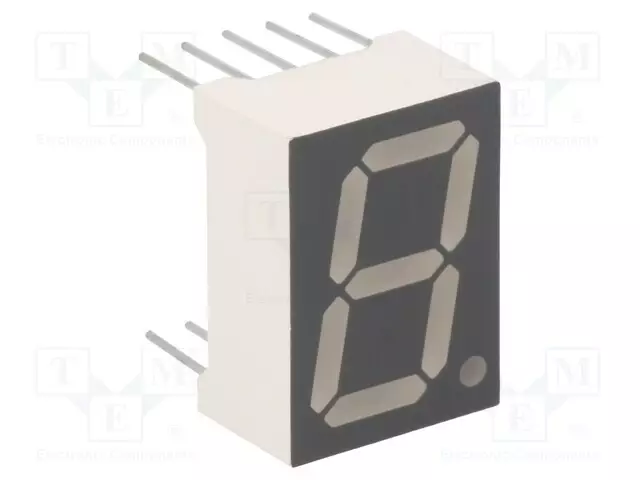 NÄYTTÖ: LED - 7-SEGMENTTINÄYTTÖ - 14,2MM - 0,56" - MERK.LKM: 1 - KATODI - 7-segmenttinäytöt - FYS-5613AUHR-21 - 1