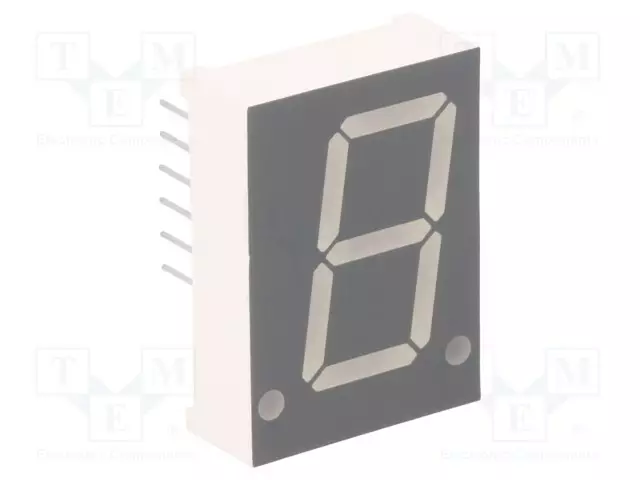 NÄYTTÖ: LED - 7-SEGMENTTINÄYTTÖ - 20,4MM - 0,8" - MERK.LKM: 1 - PUNAINEN - 7-segmenttinäytöt - FYS-8011BUHR-21 - 1