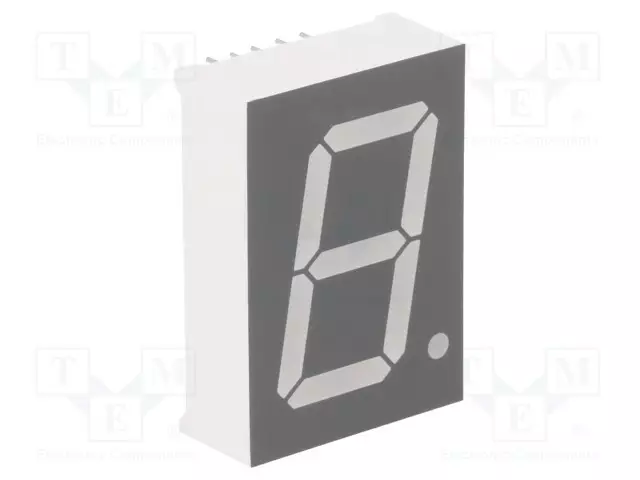 NÄYTTÖ: LED - 7-SEGMENTTINÄYTTÖ - 25,4MM - 1" - MERK.LKM: 1 - PUNAINEN - 7-segmenttinäytöt - FYS-10012AUHR-21 - 1