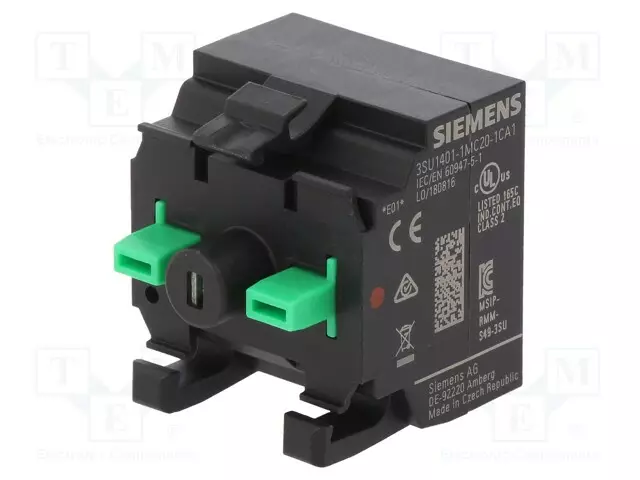OHJAUSMODUULI - 3SU1.5 - VALAISTUS: LED - Ø22MM - SIRIUS ACT - Taulukytkimien lisävarusteet - 3SU1401-1MC20-1CA1 - 1
