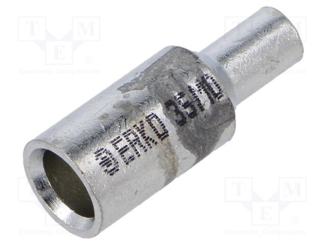 PÄÄTE: JATKOHOLKKI - PUNAINENUKTIO - KUPARI - TINATTU - PURISTETTAVA - Pääteholkit ja jatkoholkit - KLR-35-101 - 1