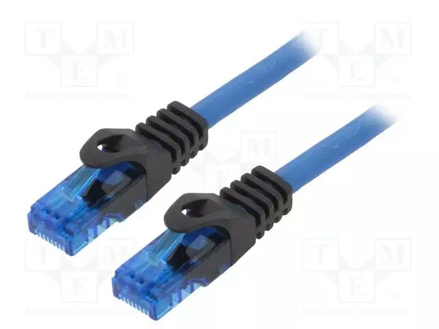 PATCH KAAPELI - U/UTP - CAT: 6A - RJ45-PISTOKE,MOLEMMIN PUOLIN - CU - 1M - RJ45 Ethernet kaapelit - CPP001 - 1