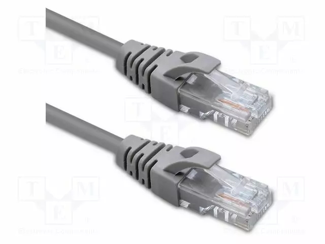 PATCH KAAPELI - U/UTP - CAT: 5E - RJ45-PISTOKE,MOLEMMIN PUOLIN - LANKA - RJ45 Ethernet kaapelit - QOLTEC-54521 - 1