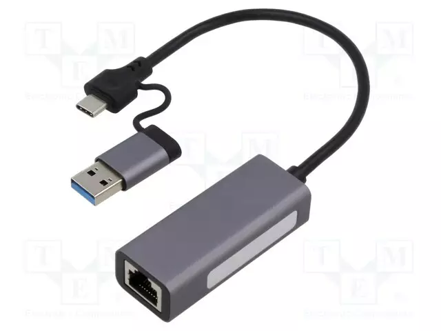 PC-KORTTI: VERKKO-USB 3.1 GEN 1 - PNP - HARMAA - Tietokonetarvikkeet - muut - A-USB3AC-LAN-01 - 1