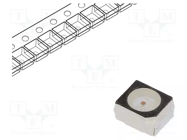 PINTALIITOS LED - PLCC2 - KELTAINEN - 1,21÷3,03LM - 355÷1120MCD - 3X3,4X2,1MM - Pintaliitos LED - LYT68F-T2V2-35-1 - 1