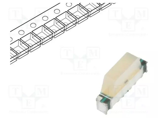 LED - RGB - SMD - 1,7÷2/2,7÷3,2/2,7÷3,1VDC - 2,7X1,35X0,5MM - 130° - 5MA - Pintaliitos LED - 22-23CR6GHBHW-C01 - 1