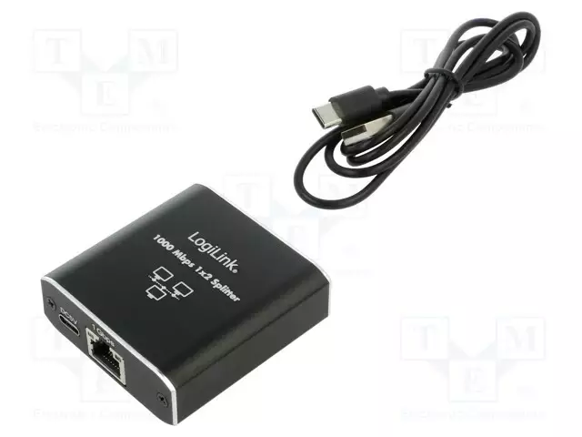 SWITCH ETHERNET - RJ45-PISTORASIA X3,USB C RASIA - MUSTA - Tietokonetarvikkeet - muut - NS0011 - 1