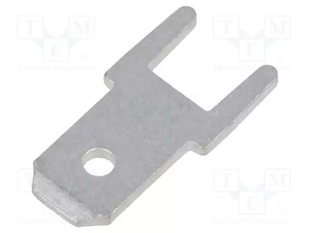 PURISTUSLIITIN - LITTEÄ - 4,8MM - 0,8MM - UROS-THT - KOK.PIT: 12,8MM - SUORA - Juotoskorvat ja kaapeliliittimet - PCB - 61-1560-110031 - 1