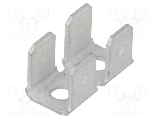 PURISTUSLIITIN - LITTEÄ - 6,3MM - 0,8MM - UROS-M3 - 4X LIITIN,KAKSOIS- - Juotoskorvat ja kaapeliliittimet - PCB - 41481 - 1