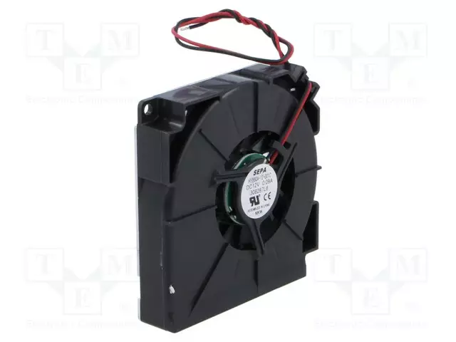 RADIAALITUULETIN DC - 12VDC - 59,5X59,5X12,5MM - 7,9M3/H - 34DBA - DC 12V tuulettimet - HYB60A12-001 - 1