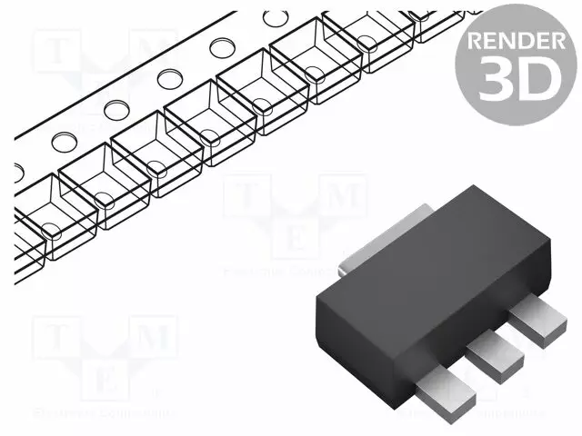 REGULAATTORI KIINTEÄ JÄNNITE - 5V - 0,1A - Regulaattorit kiinteällä jännitteellä - AS78L05RTR-E1 - 1
