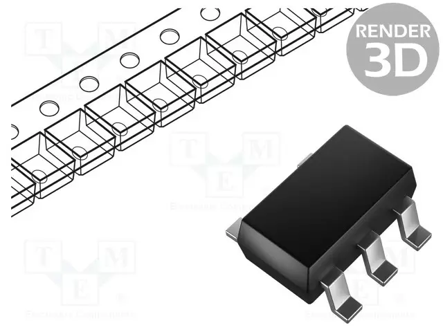 REGULAATTORI LDO,LINEAARINEN,SÄÄTÄMÄTÖN - 1,8V - LDO säätämätt. jännitestabilisaattorit - AP2139AK-1.8TRG1 - 1