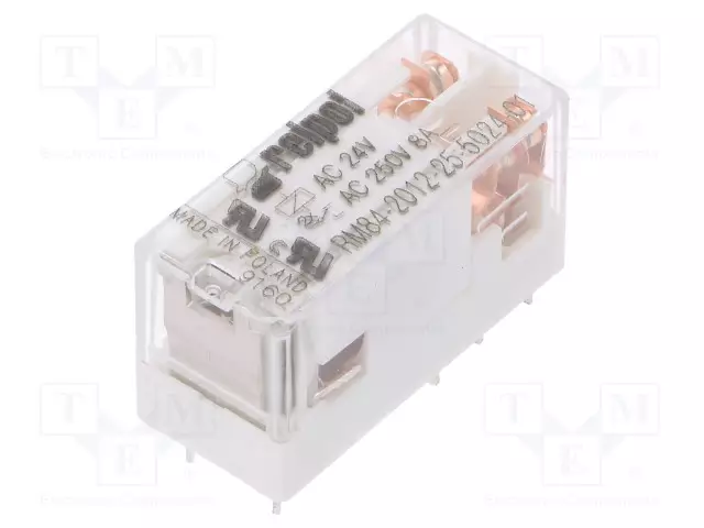 RELE - DPDT - UKELAN: 24VAC - 8A - 8A/250VAC - RM84 - Pienoisreleet - RM84201225502401 - 1