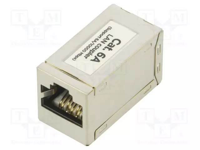 RJ45 SOVITIN - VALKOINEN - CAT: 6A - 1: 1-YHTEYS - SUOJAUS: SUOJATTU - Tietokonetarvikkeet - muut - NCA-LC6S-01 - 1