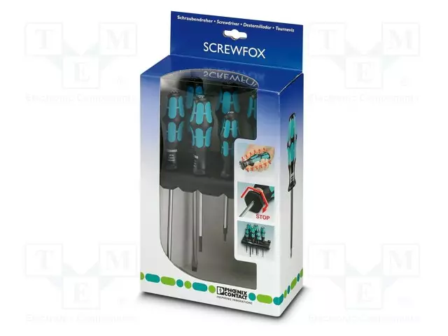 SCREWDRIVER: UNIVERSAL-SET - PHILLIPS,SLOT - 6PCS. - Ruuvimeisselit ja sarjat - PH-1212541 - 1
