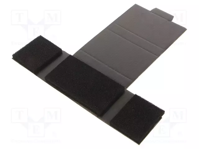 SÄILIÖ: LAATIKKO - SIENILLÄ - ESD - MUSTA - PAHVI - 100X60X15MM - ESD rasiat, laatikot - ATS-027-0021 - 1