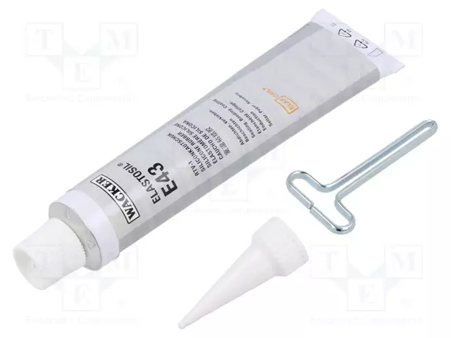 SILIKONIKUMI - LÄPINÄKYVÄ - 90ML - ELASTOSIL E43 - 1,1G/CM3@20°C - Kapselointimateriaalit - E43-90ML-1 - 1