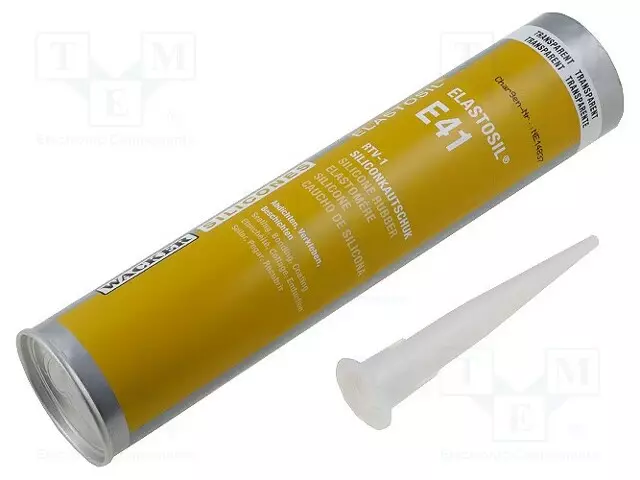 SILIKONIKUMI - VÄRITÖN - 310ML - ELASTOSIL E41 - 1,09G/CM3@20°C - Kapselointimateriaalit - E41-310ML-1 - 1