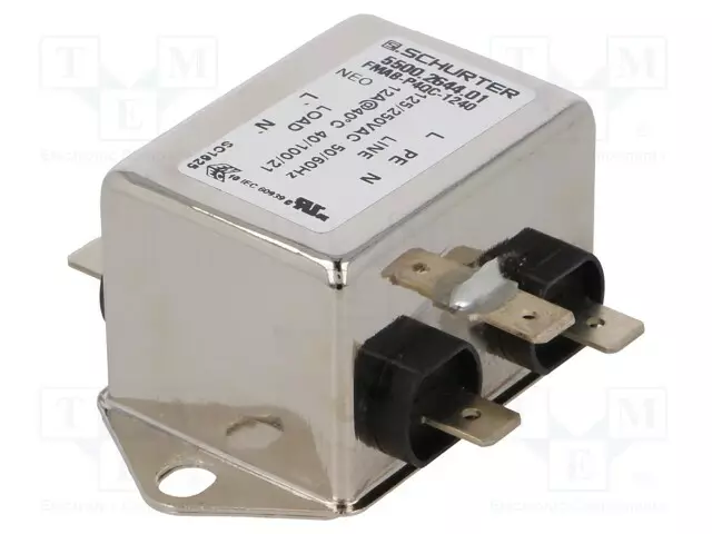 SUODATIN: HÄIRIÖSUOJA-YKSIVAIHEINEN - 250VAC - ITOIMINTA MAX: 12A - Häiriönpoistosuotimet - 5500.2644.01 - 1