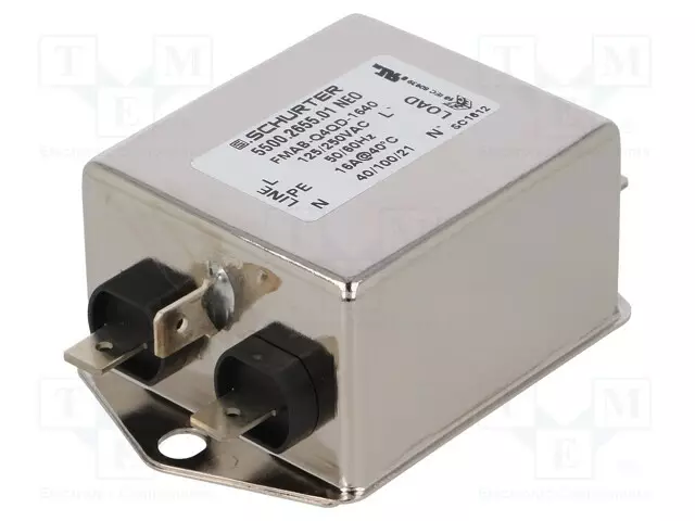 SUODATIN: HÄIRIÖSUOJA-YKSIVAIHEINEN - 250VAC - ITOIMINTA MAX: 16A - Häiriönpoistosuotimet - 5500.2655.01 - 1