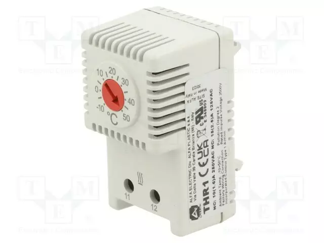 TERMOSTAATTI - NC - 10A - 250VAC - RUUVILIITTIMET - 61X34X35MM - Teollisuus termostaatit - ALFA-THR1 - 1