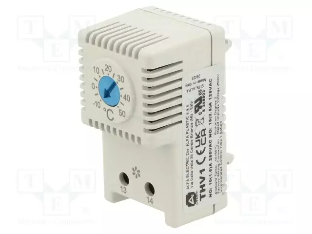 TERMOSTAATTI - NO - 10A - 250VAC - RUUVILIITTIMET - 61X34X35MM - Teollisuus termostaatit - ALFA-THV1 - 1