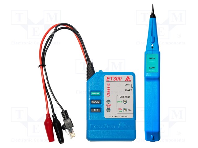 TESTERI: JOHTOJEN PAIKANNIN - KAIUTINPISTORASIA,RJ11,HAUENLEUKA - LAN Testerit - KE-KE301 - 1