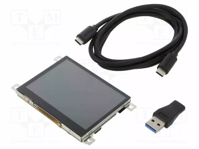 TFT NÄYTTÖ - 3,5" - 320X240 - VALAISTUS: LED - OHJAIN: SSD1963 - Älykkäät näytöt - MIKROE-5071 - 1